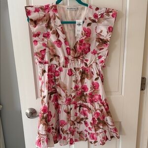 Abercrombie & Fitch Pink Floral Mini Dress